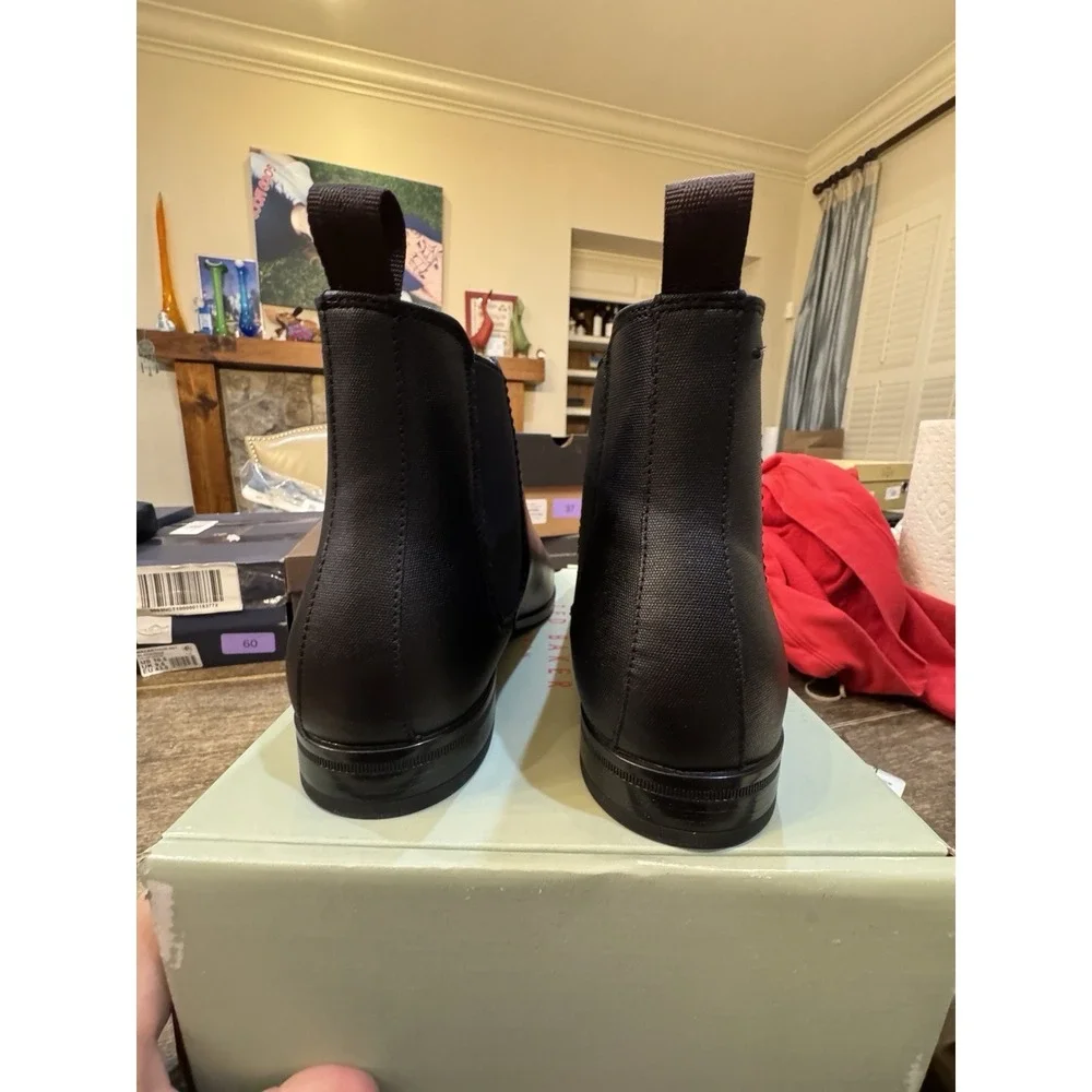 Ted Baker London Norwich-001 Chelsea Boots Black Leather Men's Size 9.5